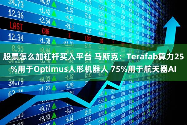 股票怎么加杠杆买入平台 马斯克：Terafab算力25%用于Optimus人形机器人 75%用于航天器AI